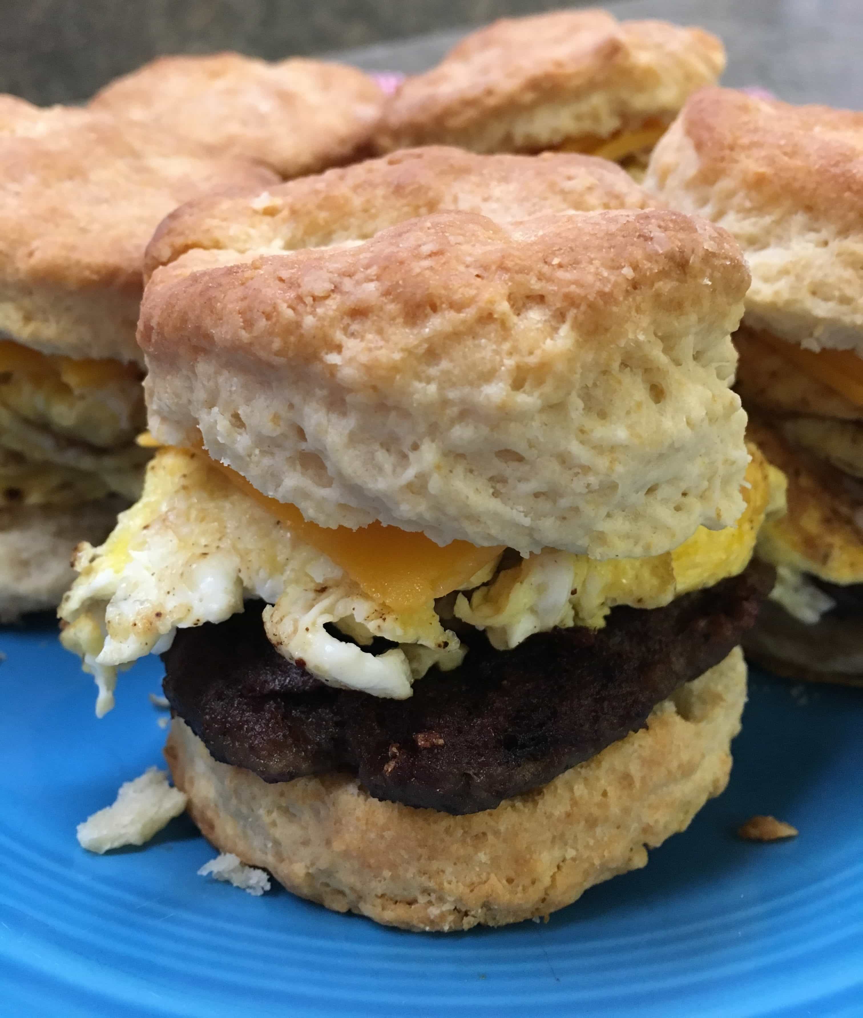 On the Go Breakfast Biscuit Sandwiches Back To My Southern Roots