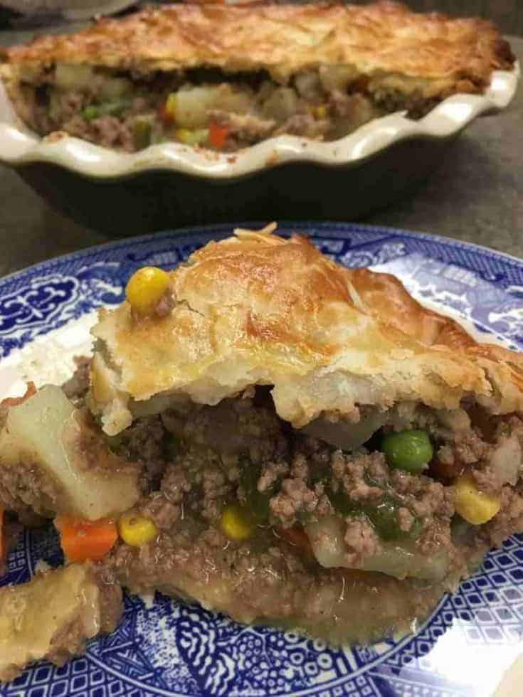 Easy Ground Beef Pot Pie Recipe - Back To My Southern Roots