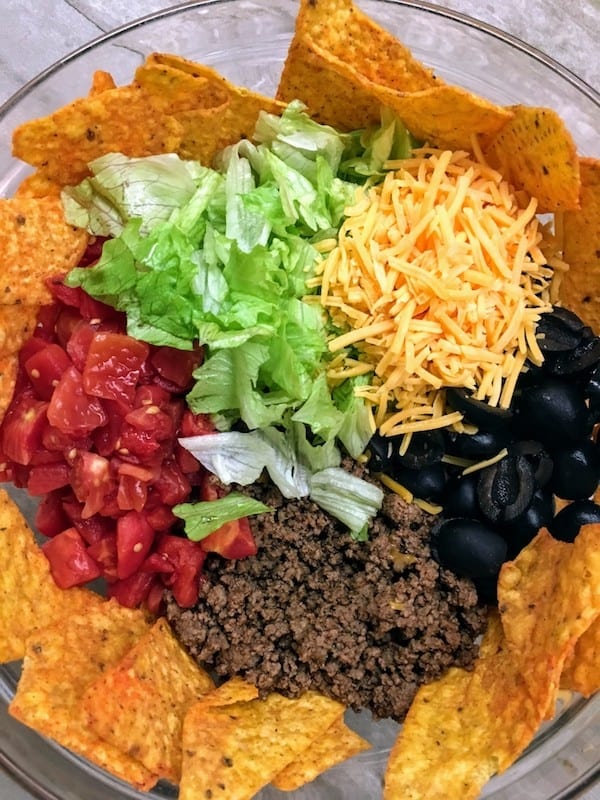 Easy Dorito Taco Salad Back To My Southern Roots 