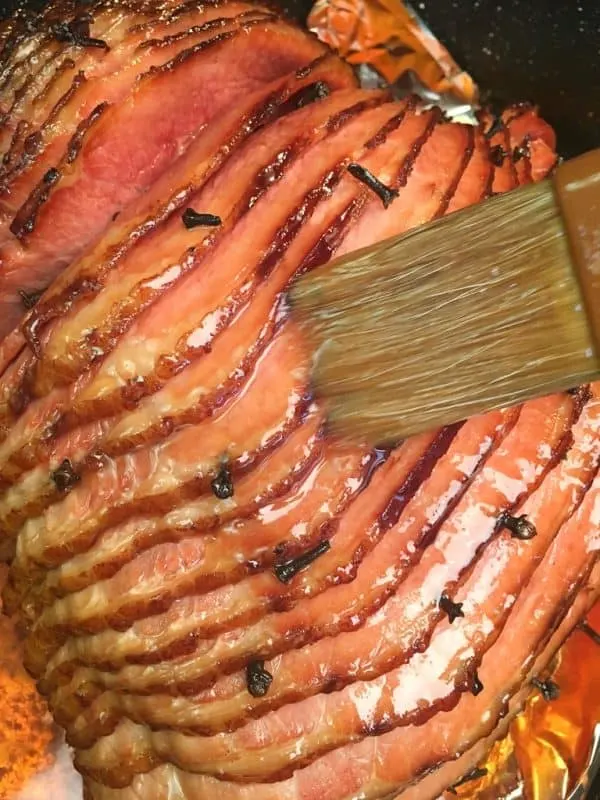 Baked Ham with Brown Sugar Glaze + video included Cooked by Julie