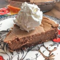 Sweetened Condensed Milk Chocolate Pie is an easy recipe that everyone will love. It's one of the best homemade desserts to take to a party, serve on a holiday, or share with family. 