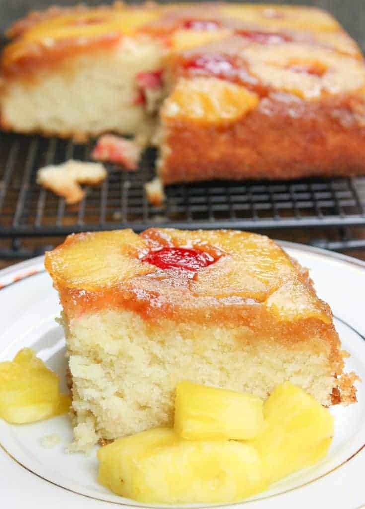 Old Fashioned Pineapple Upside Down Cake from Scratch - Restless Chipotle