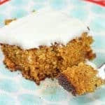 Carrot cake with cream cheese frosting is a delightful dessert.