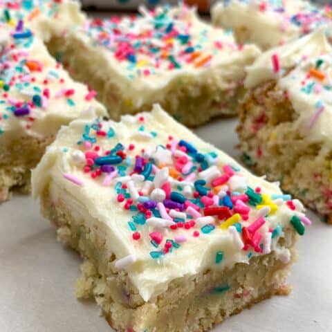 Easy Cream Cheese Sugar Cookie Bars With Frosting - Back To My Southern ...