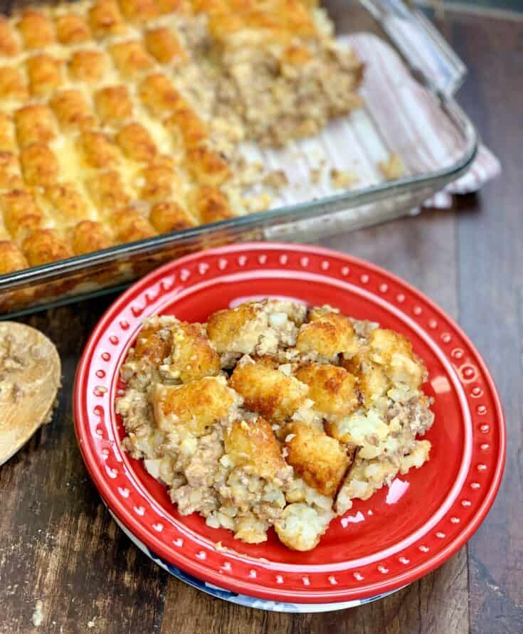 tater tot casserole with cream of chicken and celery soup