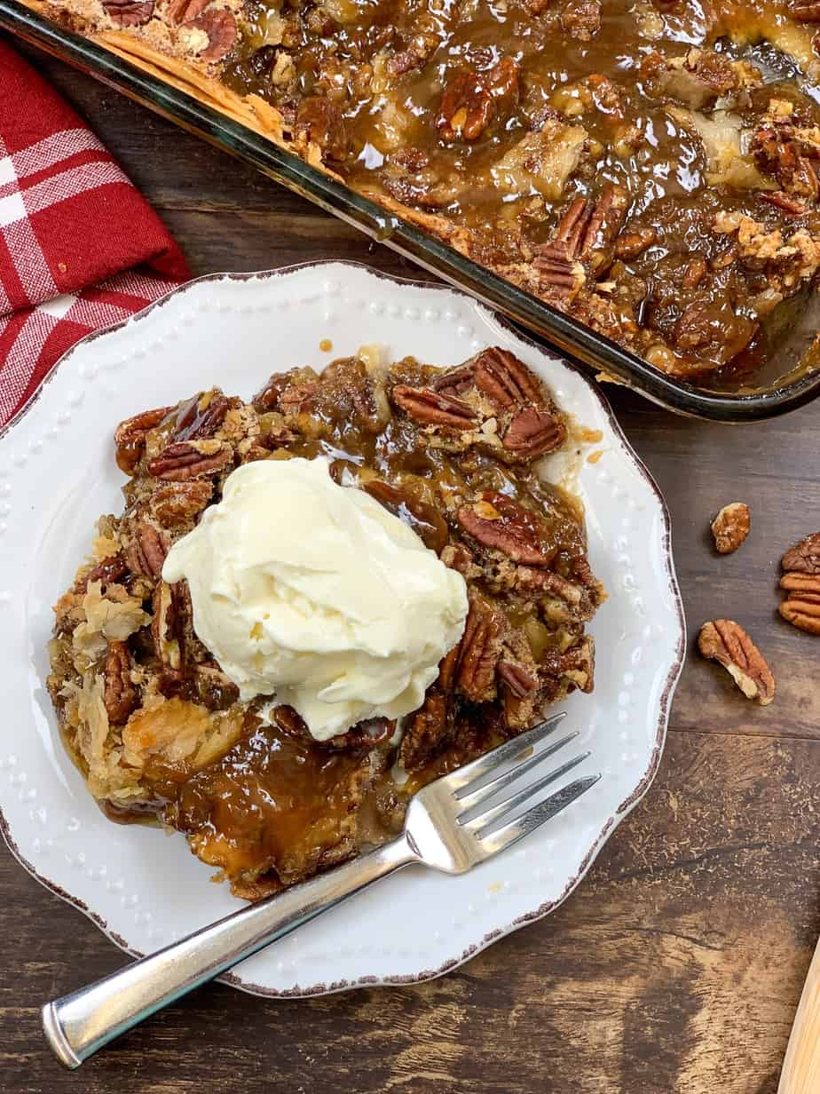 Easy Pecan Pie Cobbler Recipe - Back To My Southern Roots