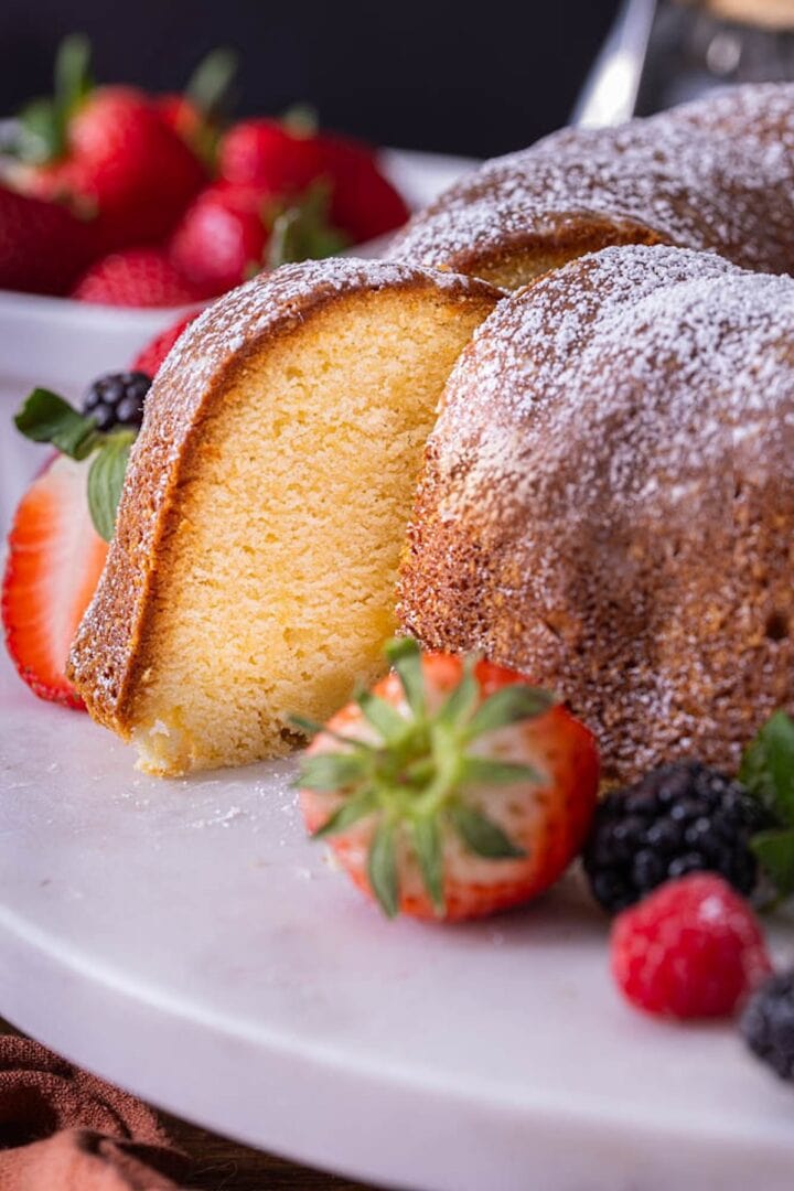 Classic Old Fashioned Cream Cheese Pound Cake Recipe - Back To My ...