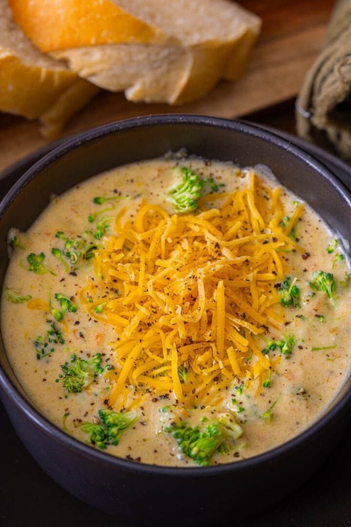 Copycat Panera Bread Broccoli Cheddar Cheese Soup - Back To My Southern ...