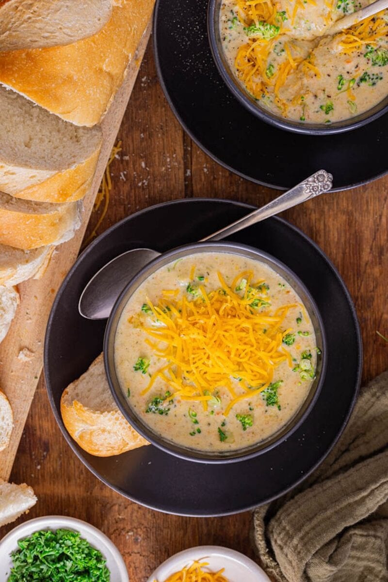 Copycat Panera Bread Broccoli Cheddar Cheese Soup - Back To My Southern ...