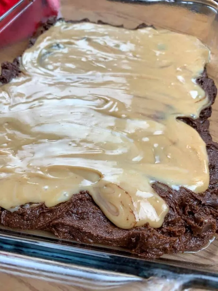 Easy Buckeye Brownies with Sweetened Condensed Milk Recipe - Back To My ...