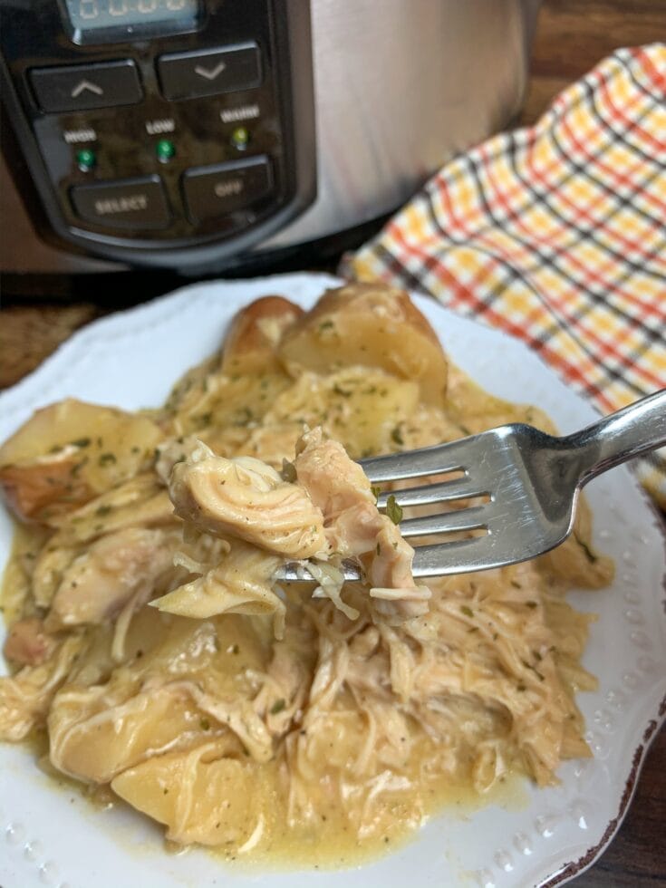 Slow Cooker Creamy Ranch Chicken and Potatoes