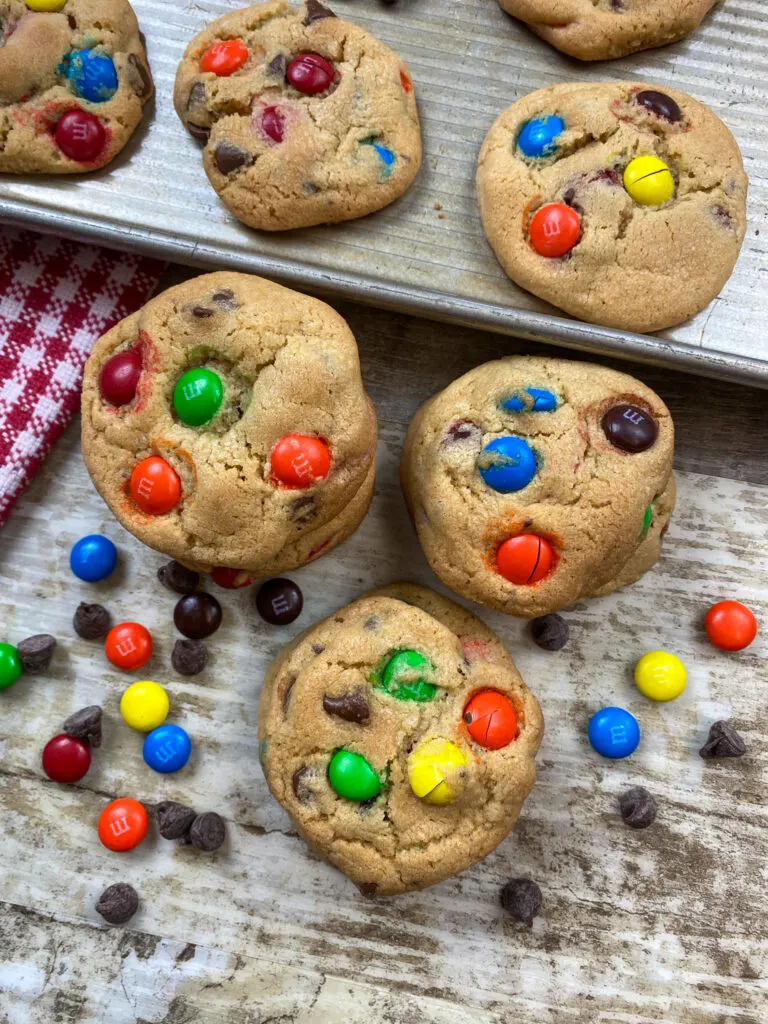 Soft and Chewy M&M Cookies - The Vanilla Bean Blog