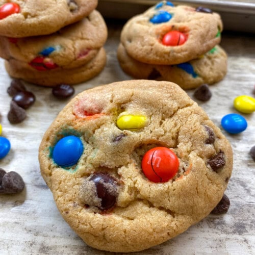 M&M Cookies - Soft and Chewy - Back To My Southern Roots