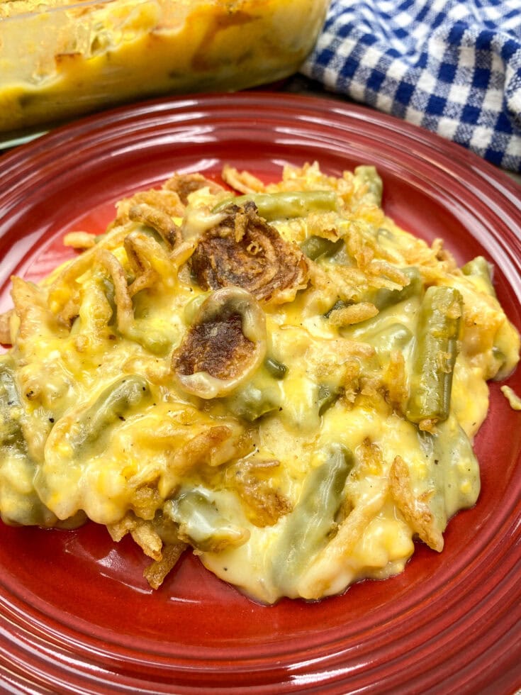 Cheesy Green Bean Casserole - Back To My Southern Roots