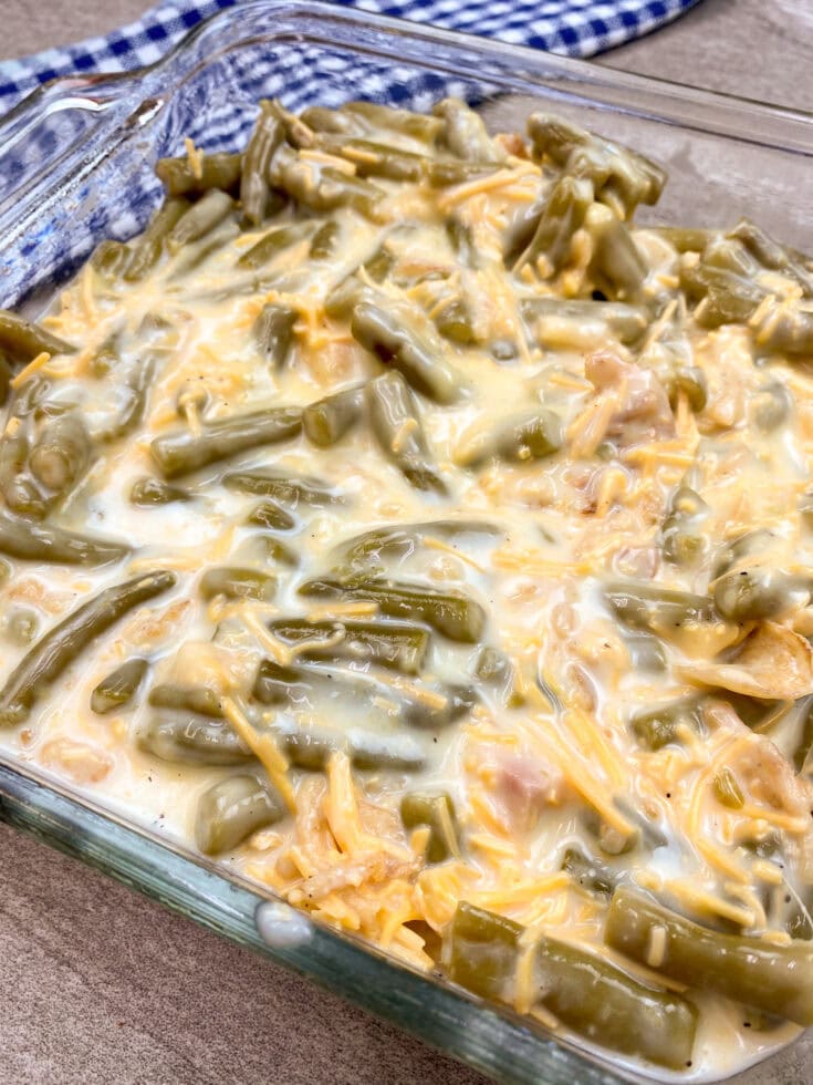 Cheesy Green Bean Casserole - Back To My Southern Roots