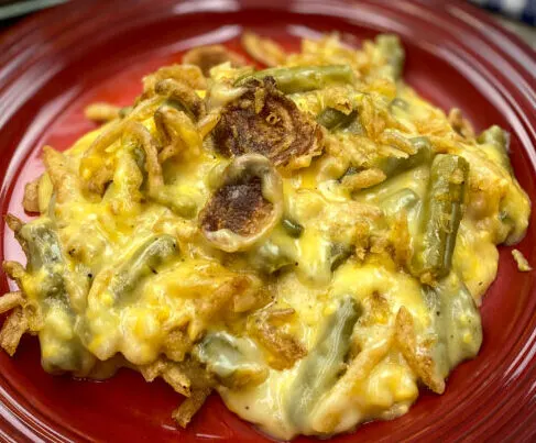 Cheesy Green Bean Casserole - Back To My Southern Roots