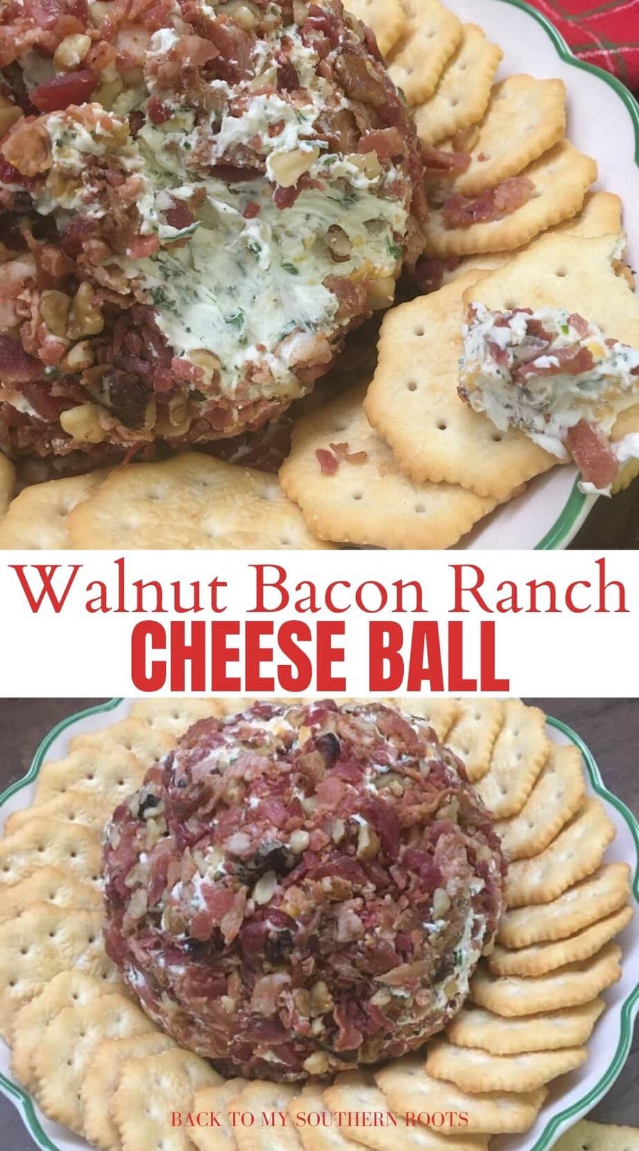 Walnut Bacon Ranch Cheese Ball - Back To My Southern Roots