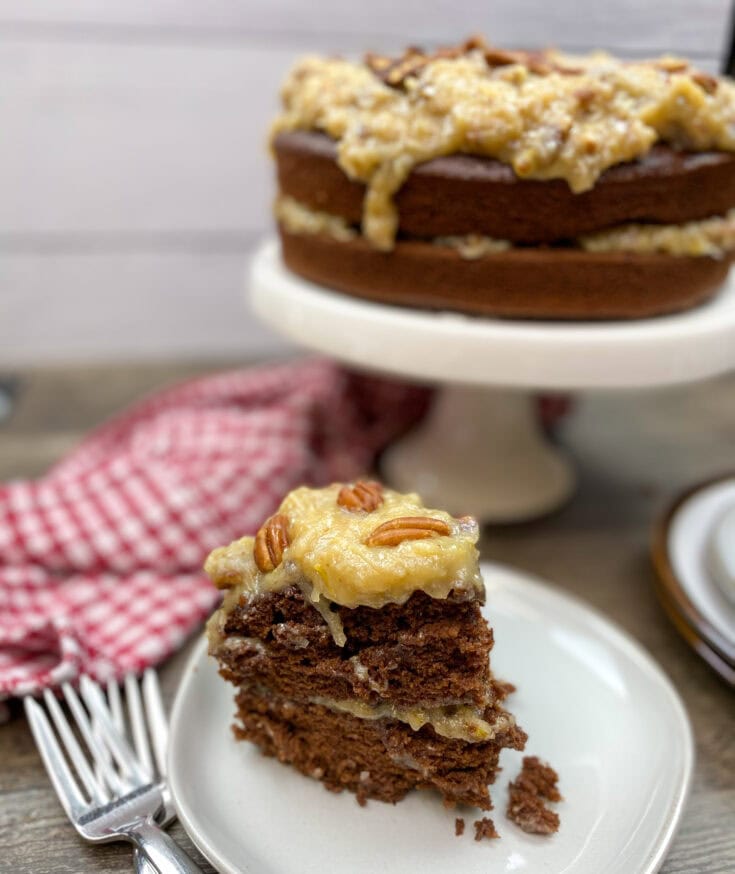 German Chocolate Cake With Coconut Frosting - Back To My Southern Roots