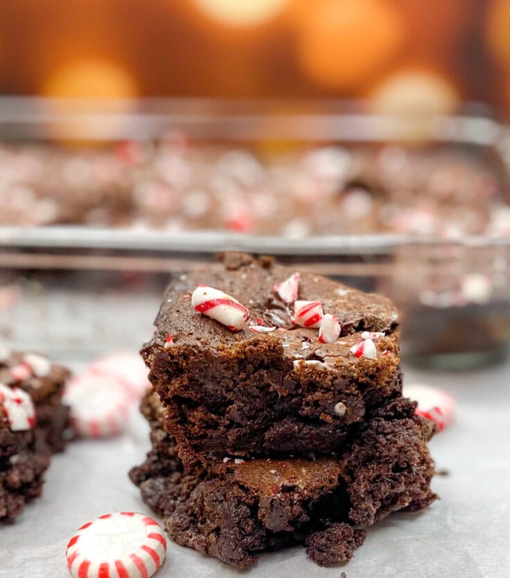 Easy Fudgy Peppermint Chocolate Brownies Recipe Back To My Southern Roots