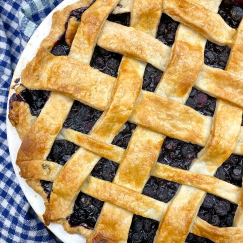 Blueberry Pie Recipe With Frozen Blueberries - Back To My Southern Roots