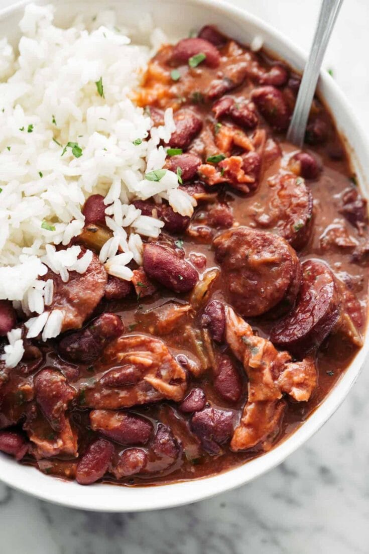 Stove Top Red Beans and Rice (My Way) - A Feast For The Eyes