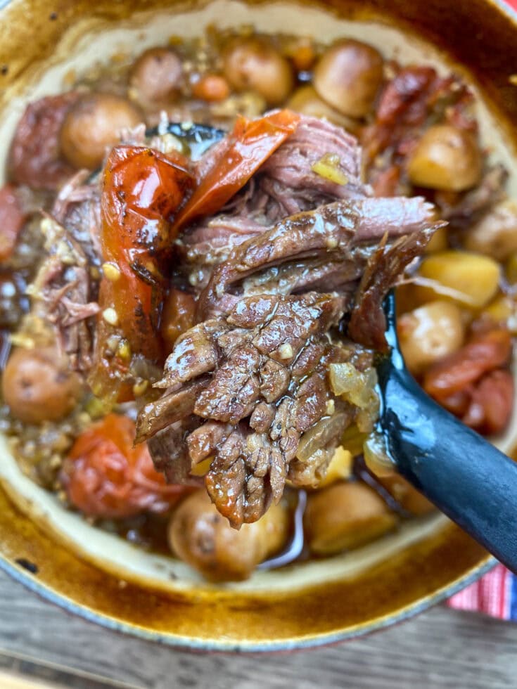 Classic Baked Dutch Oven Pot Roast Recipe Back To My Southern Roots