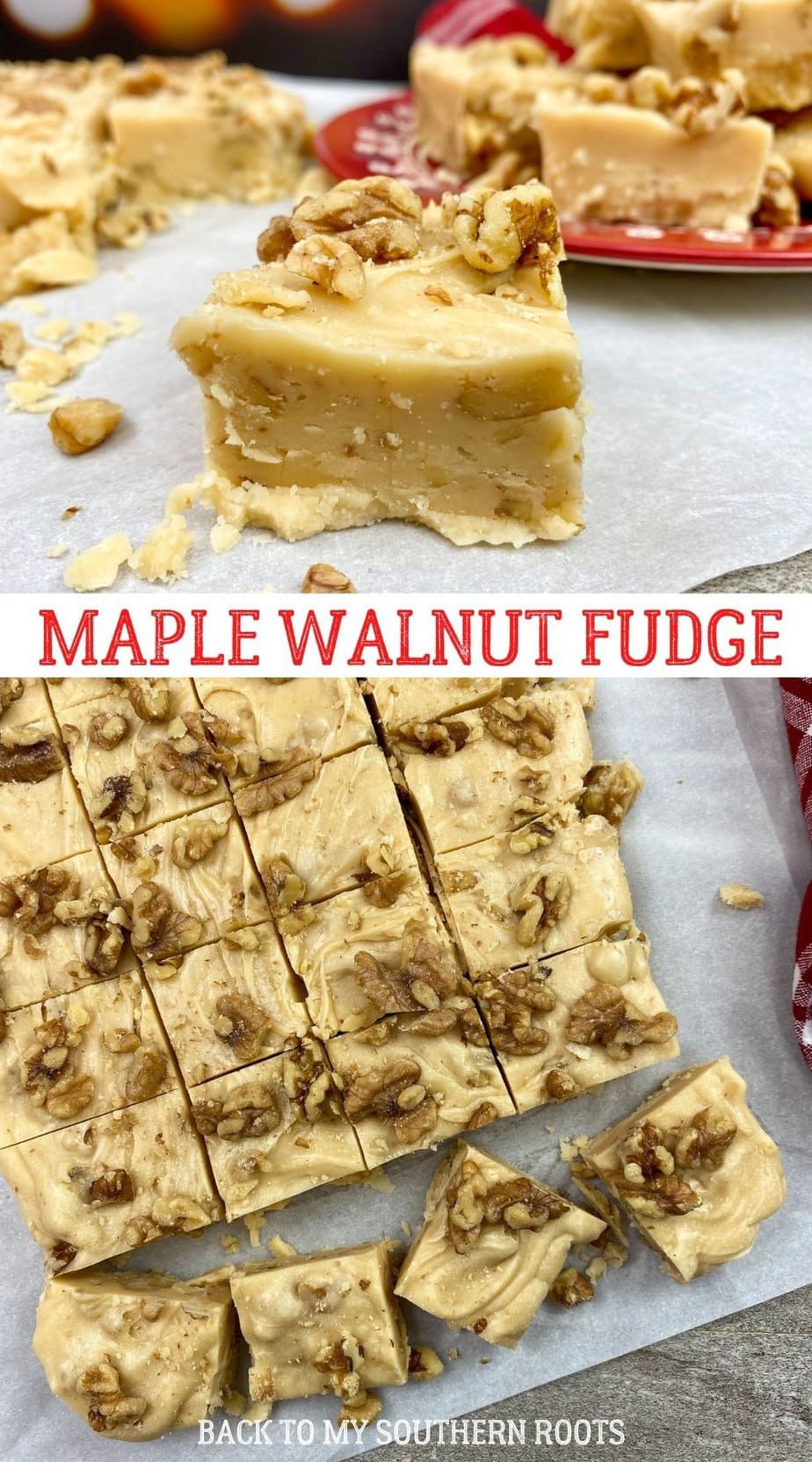 Easy Maple Walnut Fudge Recipe Back To My Southern Roots