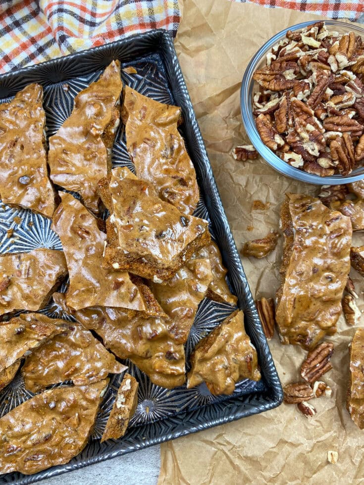 Easy Pecan Brittle Recipe Back To My Southern Roots