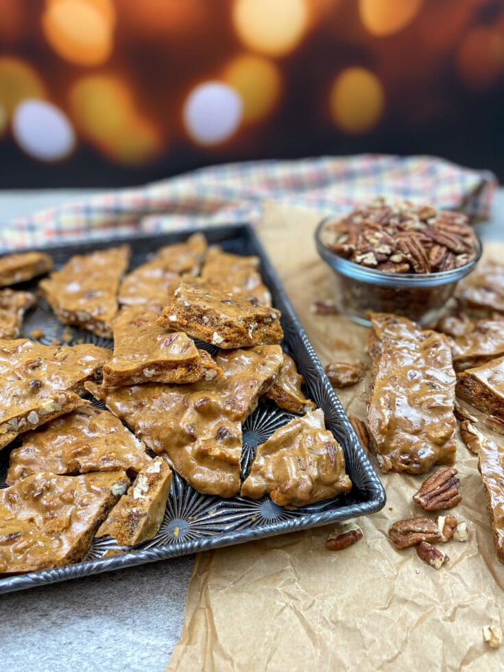 Easy Pecan Brittle Recipe Back To My Southern Roots