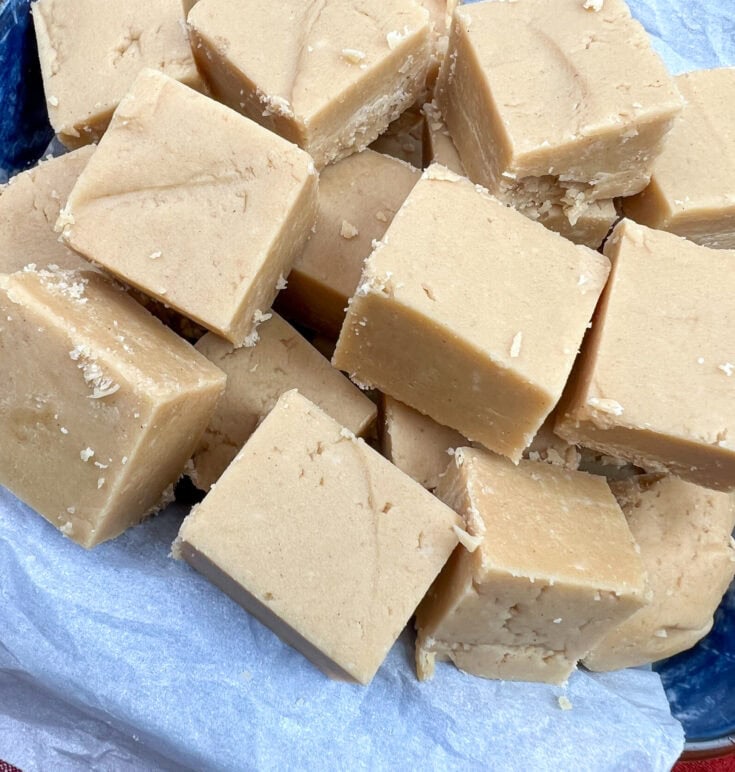 Four Ingredient Microwave Peanut Butter Fudge Back To My Southern Roots