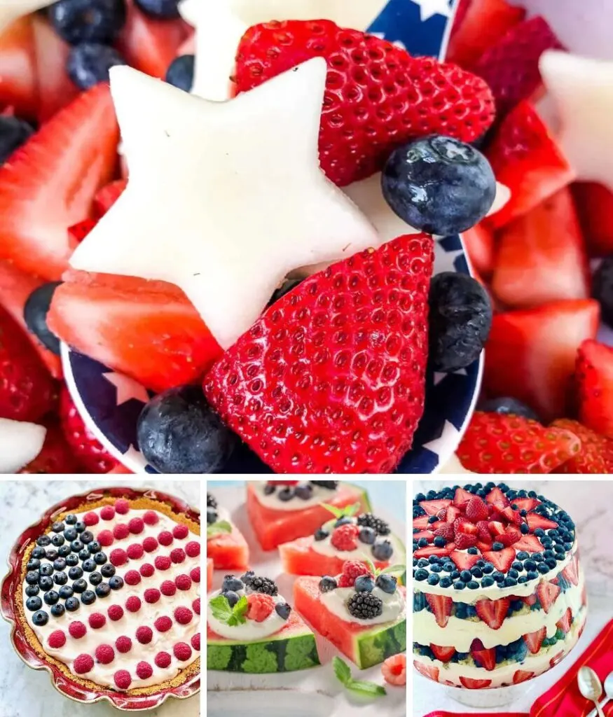 Patriotic Fruit and Yogurt Bowl - Super Healthy Kids