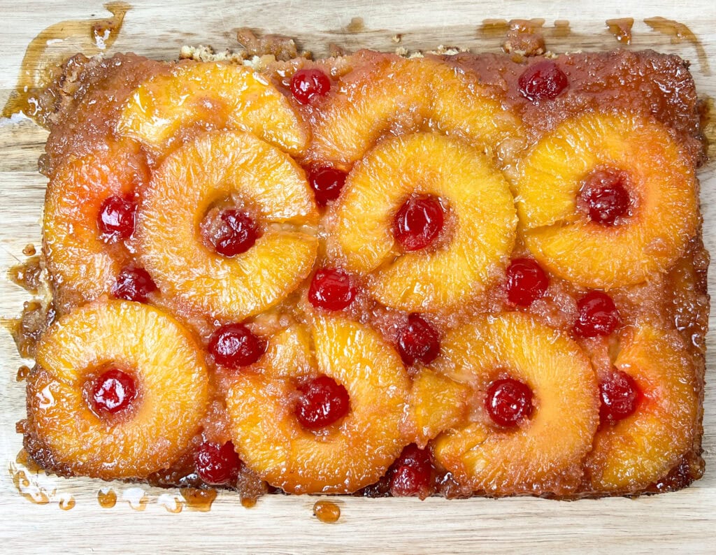 Pineapple Upside Down Cake with Crushed Pineapple - Kindly Unspoken
