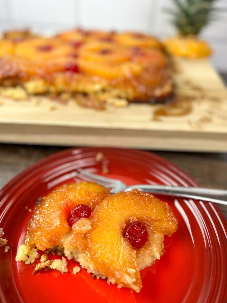 Pineapple Upside Down Cake Recipe Using Cake Mix - Back To My Southern ...