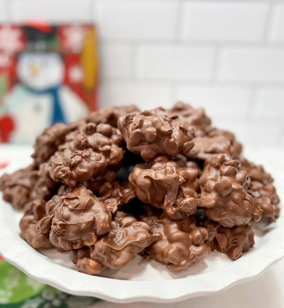 Easy Slow Cooker Peanut Clusters - Back To My Southern Roots