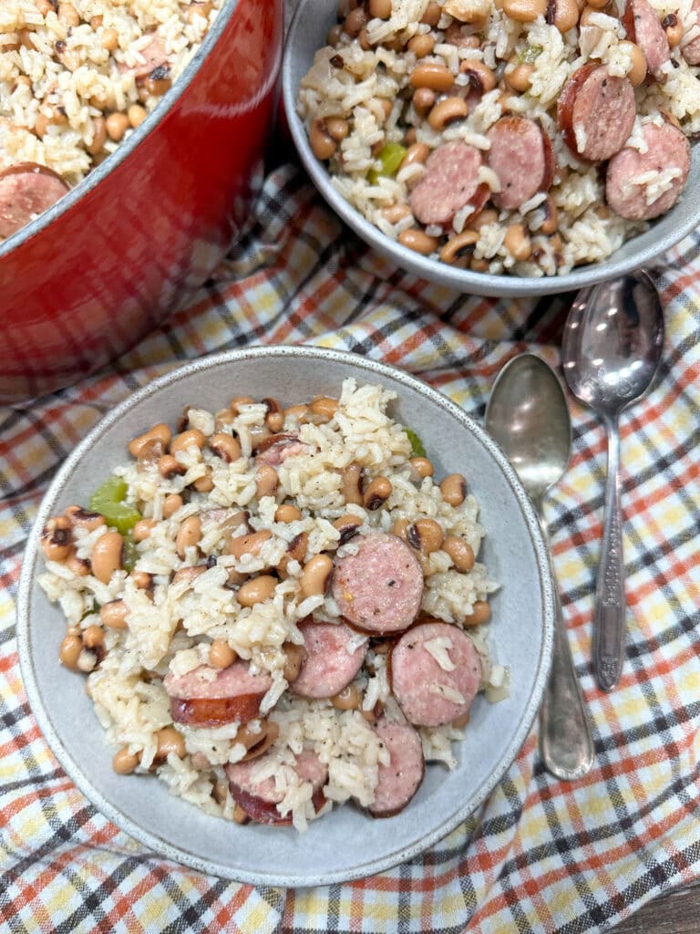 Easy And Quick Hoppin' John Recipe With Smoked Sausage Back To My