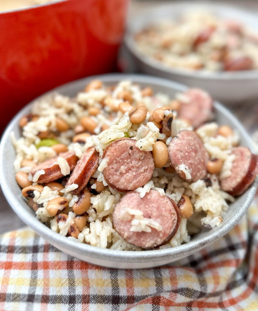 Easy And Quick Hoppin' John Recipe With Smoked Sausage Back To My