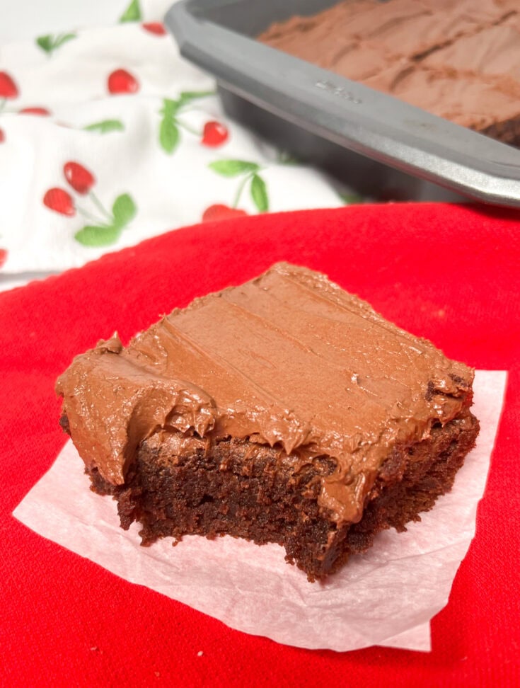 Easy And Creamy Chocolate Frosting For Brownies Back To My Southern Roots