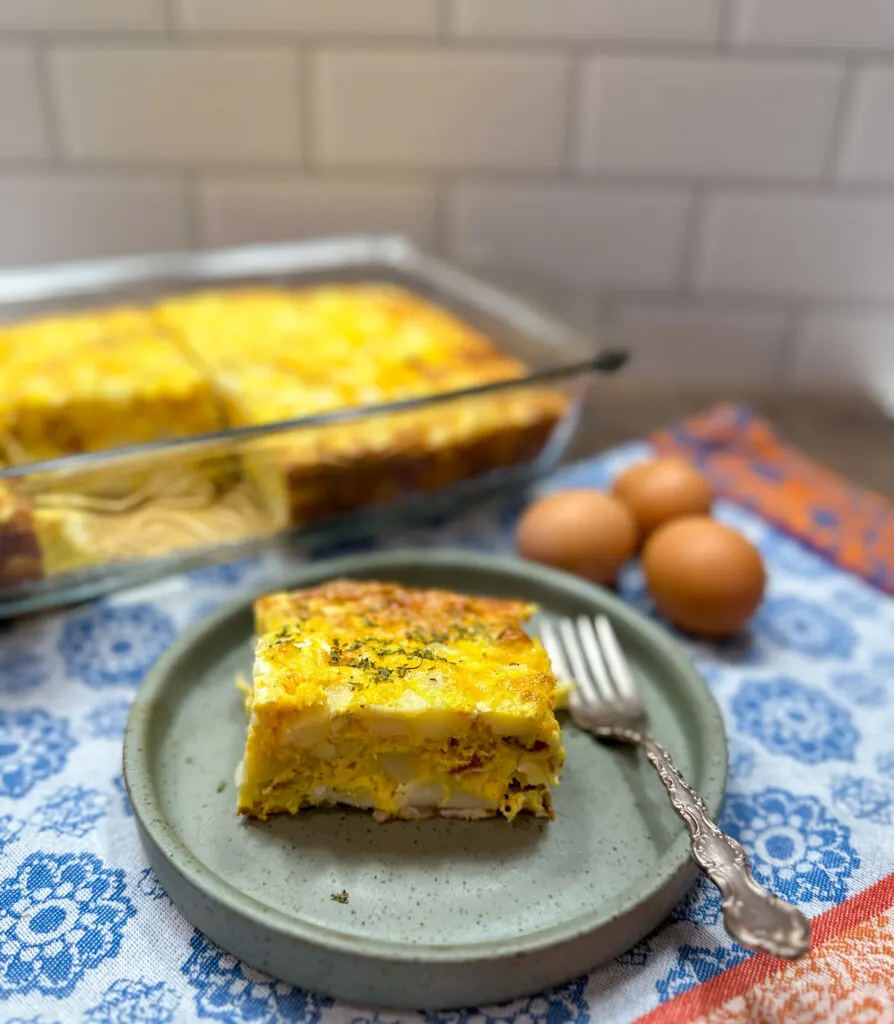 Easy Cheesy Egg Breakfast Casserole With Potato - Back To My Southern Roots