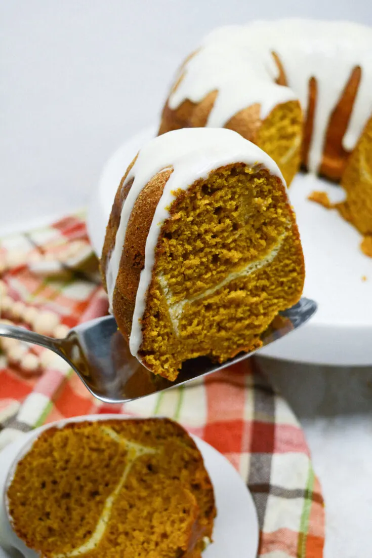 The Best Pumpkin Pound Cake With Cream Cheese Filling - Back To My ...