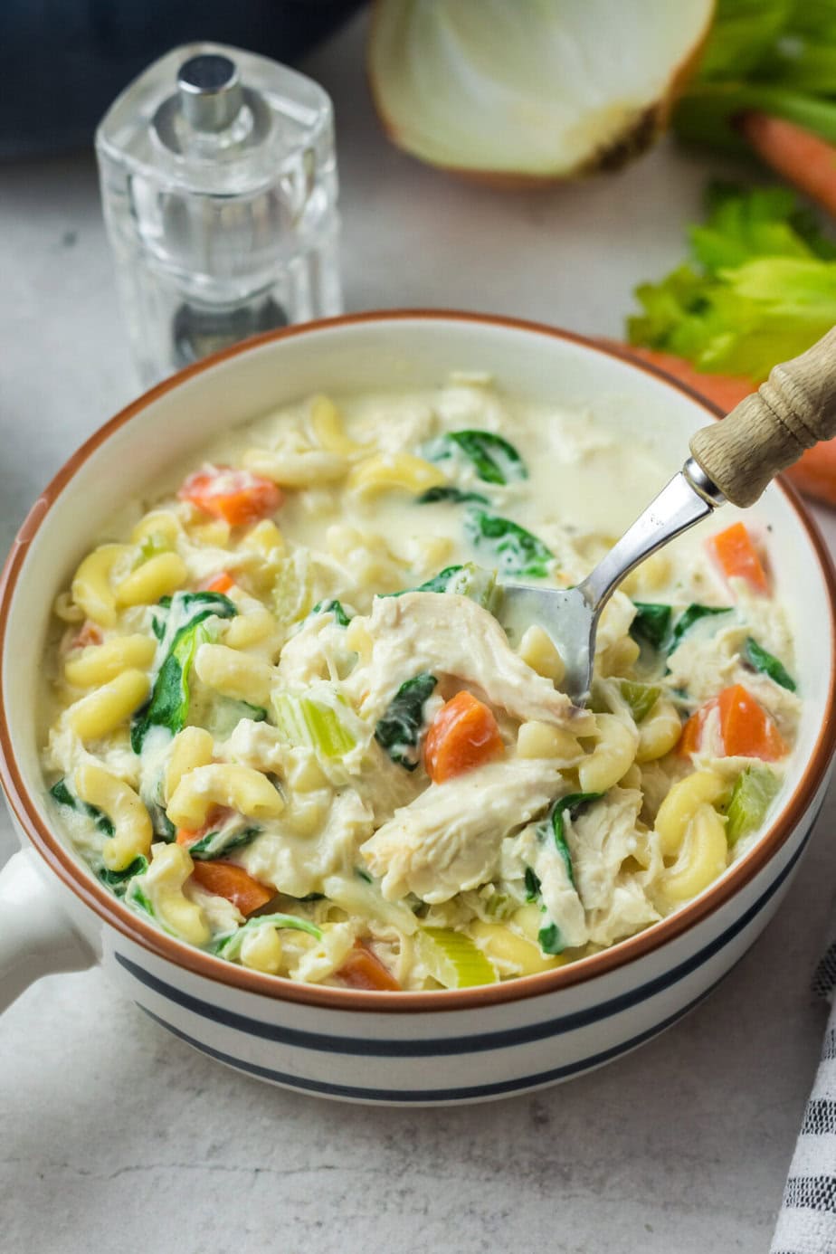 The Best Creamy Crack Chicken Noodle Soup Recipe Back To My Southern Roots