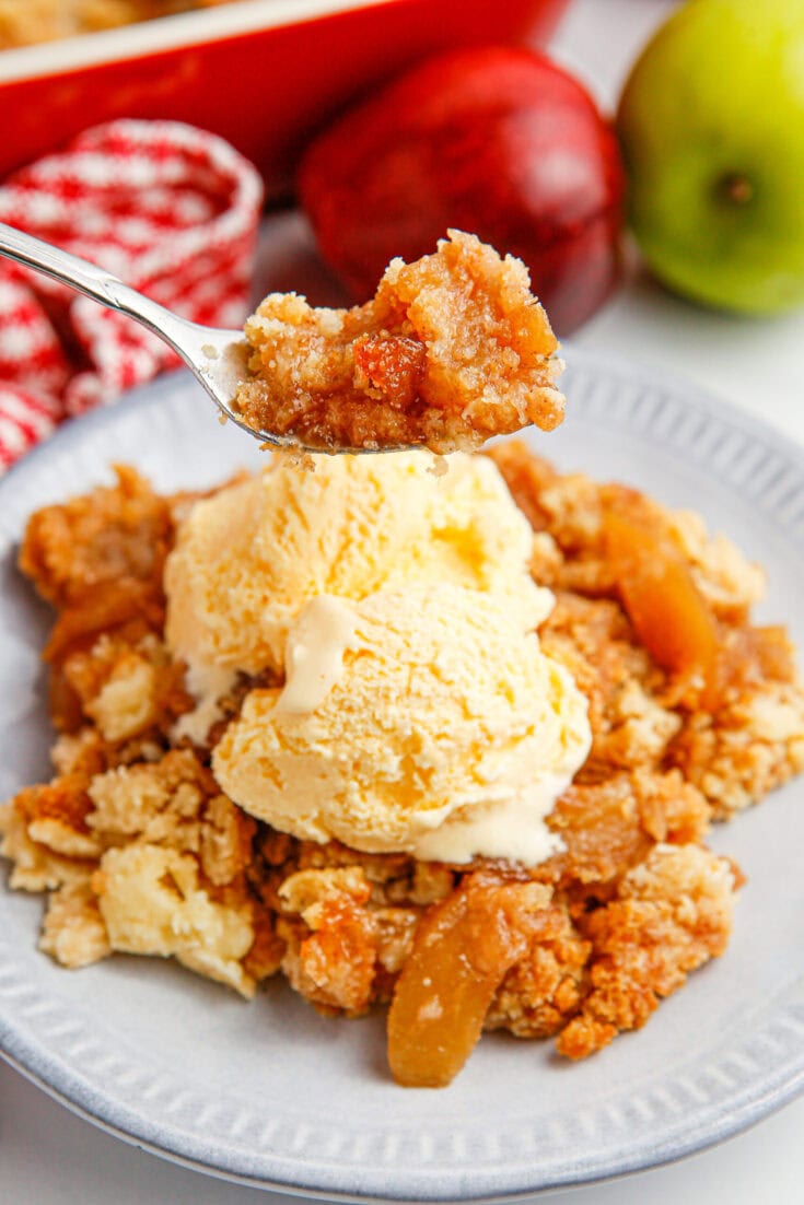 3-Ingredient Apple Dump Cake - Back To My Southern Roots