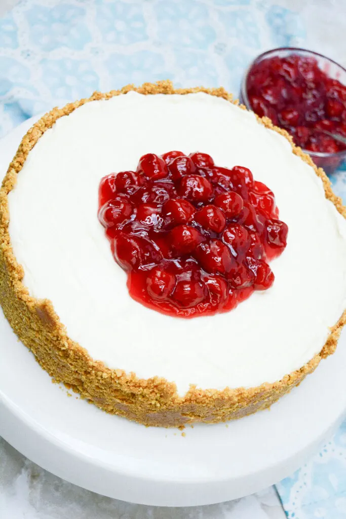 No-Bake Cherry Cheesecake Recipe - Back To My Southern Roots