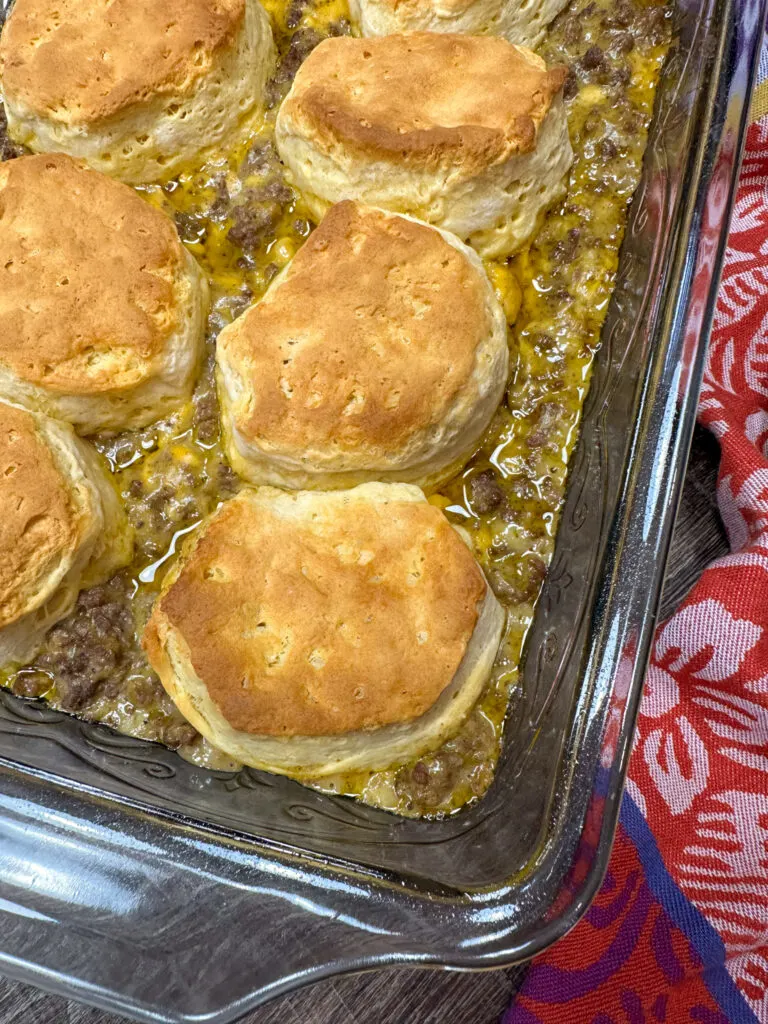 Easy Ground Beef Casserole With Biscuits Back To My Southern Roots