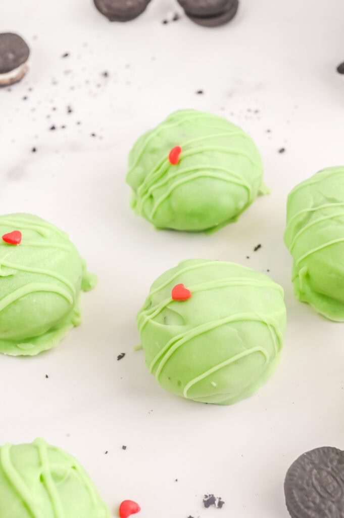 Grinch Oreo Ball Truffles - Back To My Southern Roots