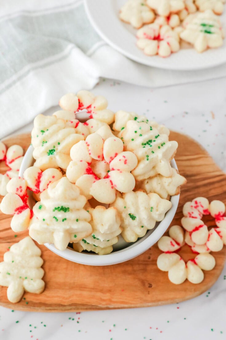 Buttery Christmas Spritz Cookies - Back To My Southern Roots