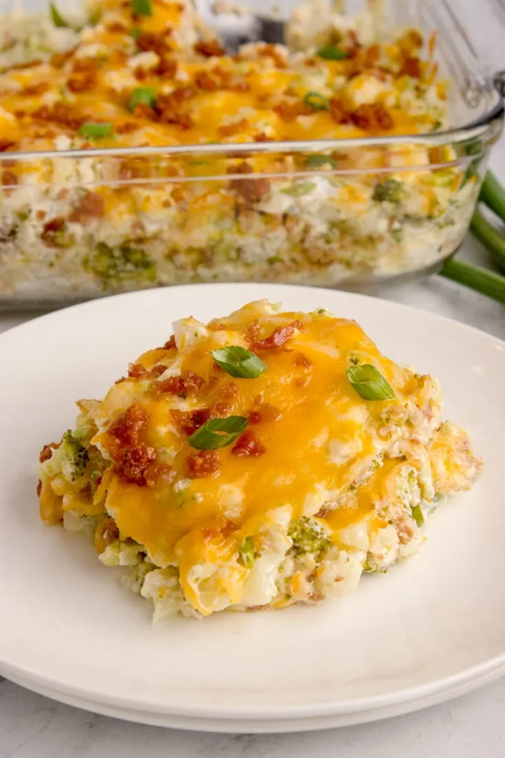 Loaded Cauliflower Casserole Recipe - Back To My Southern Roots