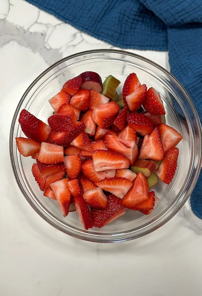 Strawberry Rhubarb Dump Cake - Back To My Southern Roots